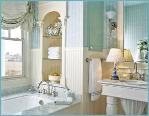 7 советов по отделке ванной комнаты обоями: выбор и поклейка
