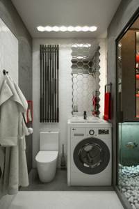 Стиральная машина в маленькой ванной комнате: 6 идей размещения