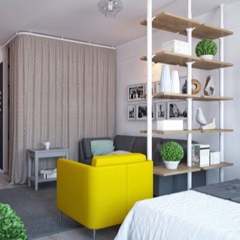Зонирование однокомнатной квартиры: 9 способов